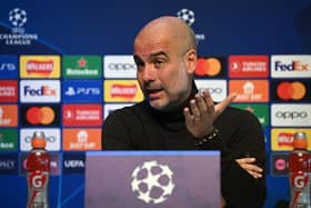 Pep Guardiola spoke to the press ahead of Manchester City v RB Leipzig.