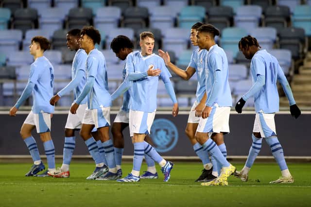 Manchester City's Under-19s beat RB Leipzig Under-19s  2-1 in the UEFA Youth League.