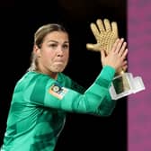 Mary Earps wins the FIFA Golden Glove award following the World Cup final