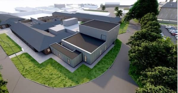 CGI of how expansion of Wrightington Hospital could look
