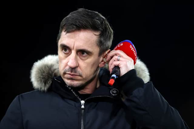 Gary Neville had plenty to say about Liverpool's fans. 