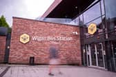 The Bee Network logo taking pride of place at Wigan Bus Station 