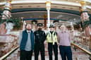 The Trafford Centre has introduced an on-site police team. From left, Lee Barlow (Security Manager), Detective Paul Ellis, Sergeant Rachel Nutsey, Simon Layton (Centre Director) 