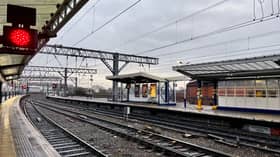 Empty platform 12 looking over at 13 and 14 Manchester Piccadilly 