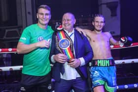 From left, Thomas, Dave and Jack Rafferty. Picture: Karen Priestley 