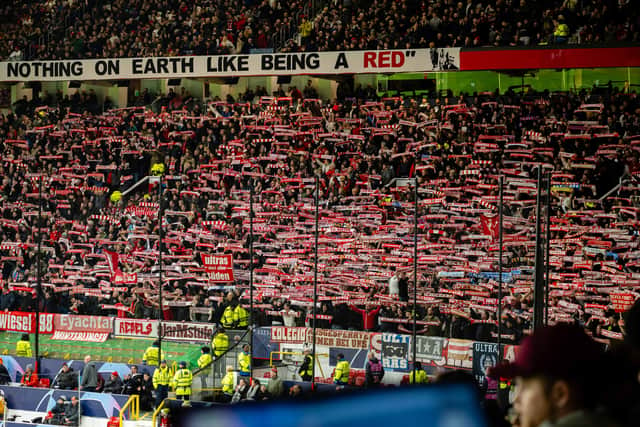 Bayern's fans enjoyed their trip to Old Trafford.