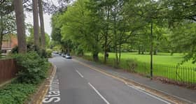 Stamford Road on the border between Bowden and Hale 