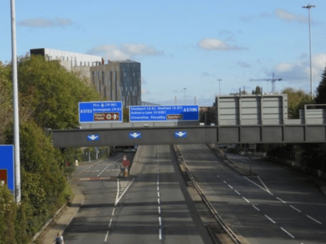 Mancunian Way in Manchester 