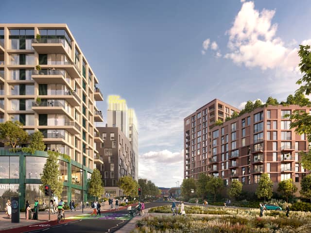 An image of the potential masterplan for thousands of new homes in Oldham town centre. Picture: Muse. 