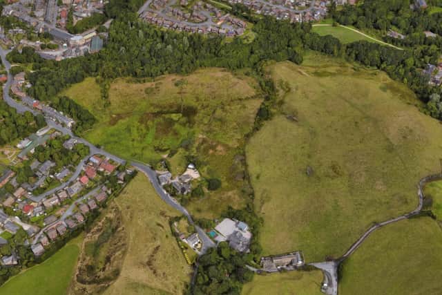 The location for 234 homes and a new link road in Saddleworth.