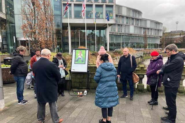 A vigil is held in Rochdale on the third anniversary of the death of Awaab Ishak.