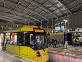 Metrolink tram at Victoria station