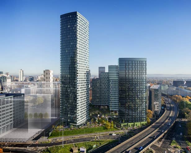 CGI imagine of what the completed Downing development on First Street, Manchester could look like. Picture: Downing