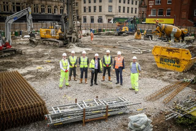 Construction work has begun 
at the Central Street development