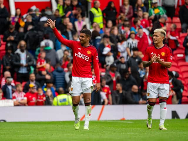 Casemiro and Lisandro Martinez have returned to Manchester United training.