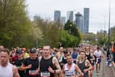 Runners during the Manchester Marathon