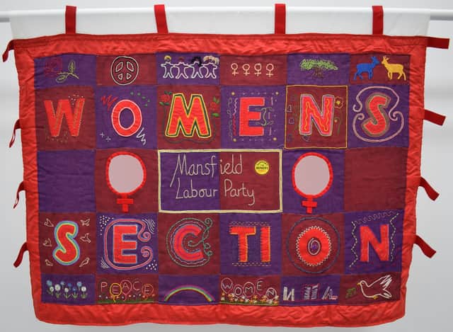Mansfield Labour Party Women’s Section banner from the 1980s. Credit: People's History Museum