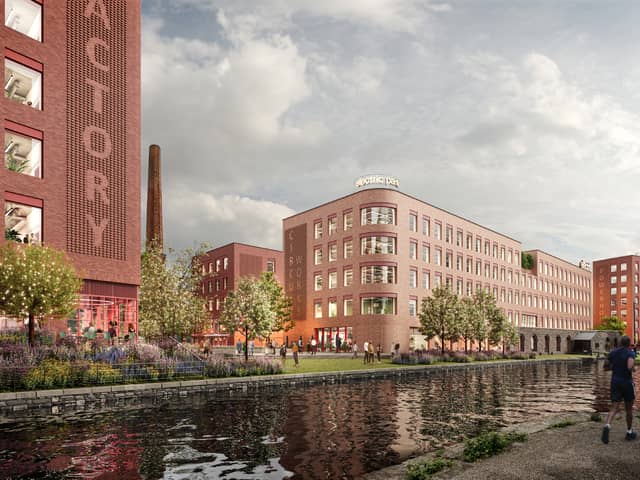 The updated plans for Electric Park in New Islington. Credit: General Projects