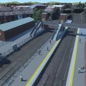 A CGI image showing an aerial view of the proposed Golborne train station (Photo: TfGM) 