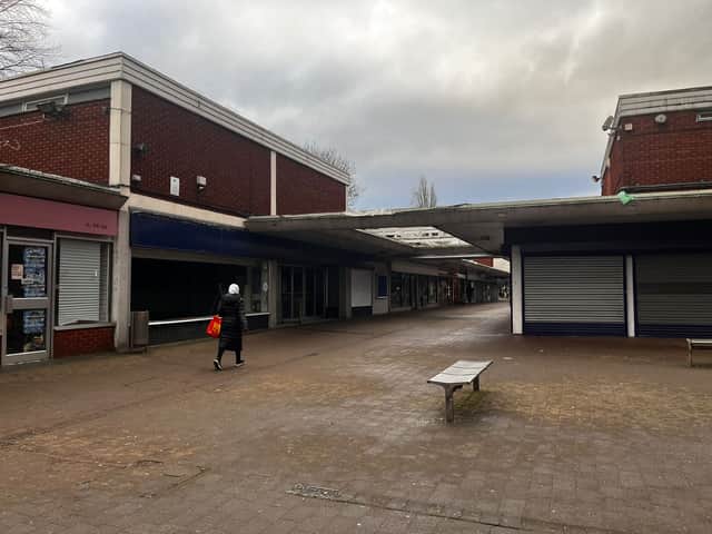 Most shops at Chorlton precinct are now closed down. 