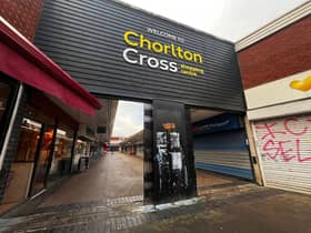 Chorlton Cross shopping precinct is preparing to close down. 