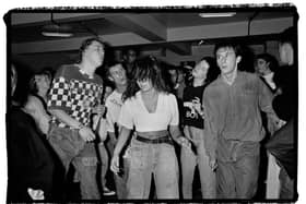 The dancefloor at The Hacienda back in July 1988 with Bez from the Happy Mondays second left