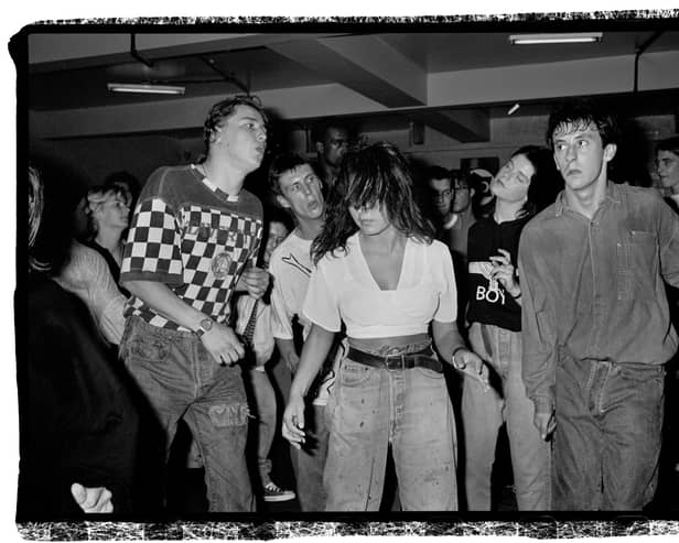 The dancefloor at The Hacienda back in July 1988 with Bez from the Happy Mondays second left