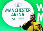 British comedian Peter Kay speaks during the 'We Are Manchester' charity concert at the Manchester Arena in Manchester, northwest England, on September 9, 2017 