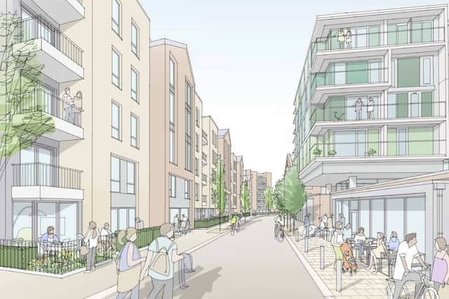 CGI of what Castle Street could look like under future Stalybridge vision. 