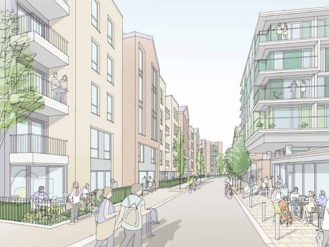 CGI of what Castle Street could look like under future Stalybridge vision. 