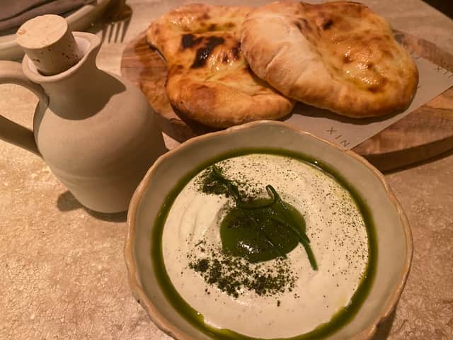 Our Greek yoghurt with olive oil glazed pitta at FENIX