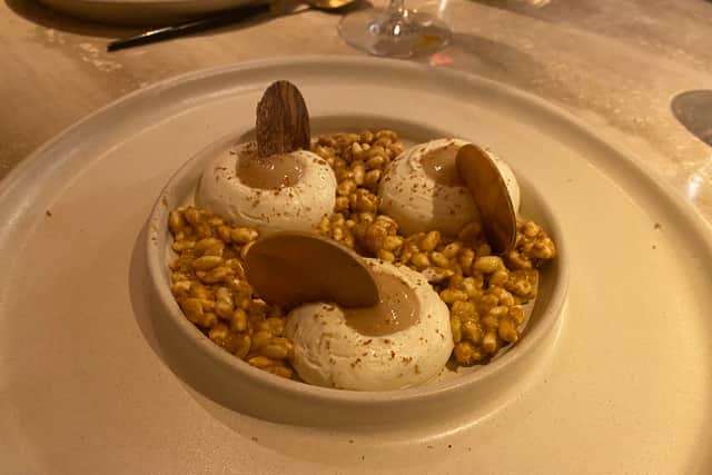 Our banoffee dessert was as enjoyable to look at as it was to eat