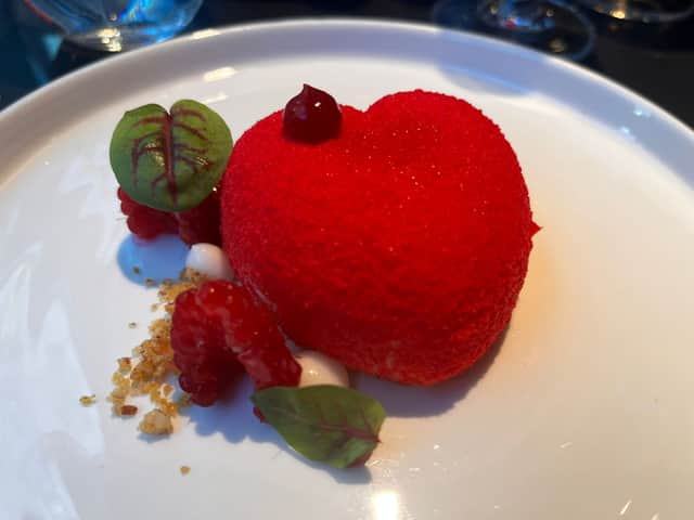 The 'Queen of hearts' dessert on Six by Nico Deansgate's new menu. 