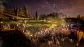 CGI of how the newly revamped Broadfield Park Slopes in Rochdale could look at night.