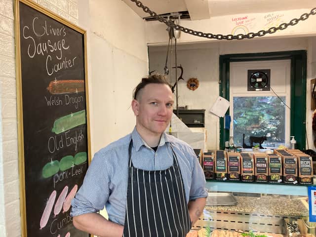 Craig Pattison, who runs Pattisons Butchers on Manchester Road, Mossley. 