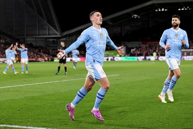 Phil Foden scored a second career hat-trick for in last month's win over Brentford.