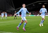 Phil Foden scored a hat-trick for Manchester City against Brentford.