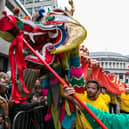 People really got the chance to get up close and personal with the parade