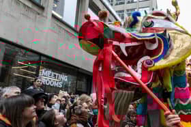 People really got the chance to get up close and personal with the parade