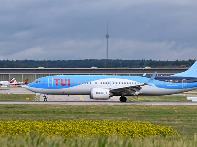 A Boeing 737 Max 8 of German tourism company TUI