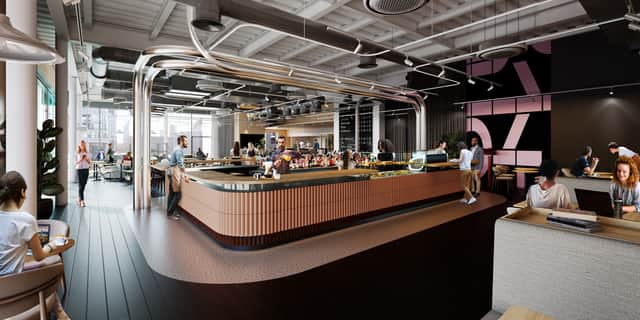How the new bar and restaurant, Junction, will look once it opens inside Manchester Central. Picture: Shove Media