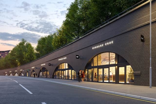 How the railway arches on Corporation Street might look. Picture: Pick Everard. 