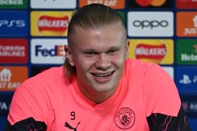 Erling Haaland spoke to the media on Tuesday ahead of the Champions League game against Copenhagen.