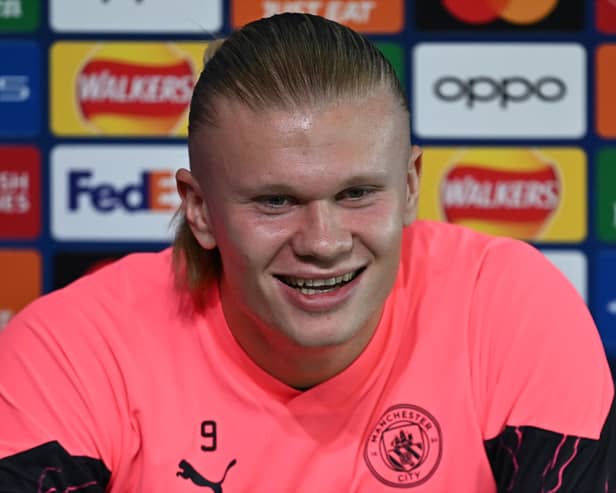 Erling Haaland spoke to the media on Tuesday ahead of the Champions League game against Copenhagen.