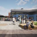 A CGI image of the redevelopment plans for Ashton town centre. Credit: Tameside council