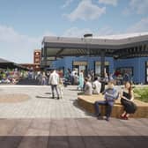 A CGI image of the redevelopment plans for Ashton town centre. Credit: Tameside council