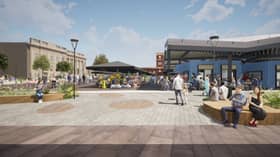 A CGI image of the redevelopment plans for Ashton town centre. Credit: Tameside council