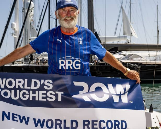 Frank Rothwell after completing the World's Toughest Row