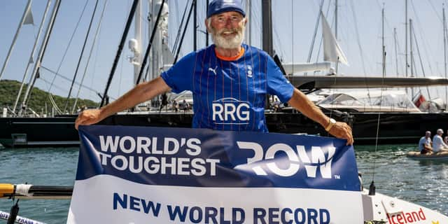 Frank Rothwell after completing the World's Toughest Row