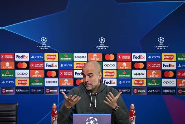 Pep Guardiola has offered reporters an update on Man City's injury situation.